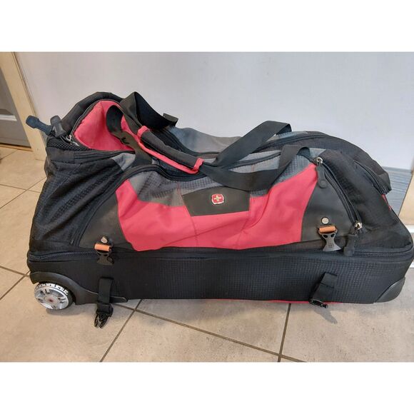 SWISS GEAR SIERRE II LIGHTWEIGHT ROLLING DUFFLE ROLLER LUGGAGE SPORT TRAVEL BAG - Picture 12 of 16